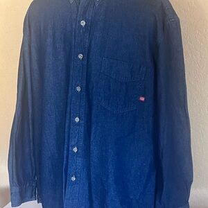 Dickies [WL300] Denim Long Sleeve Work Shirt Size XL - New Condition